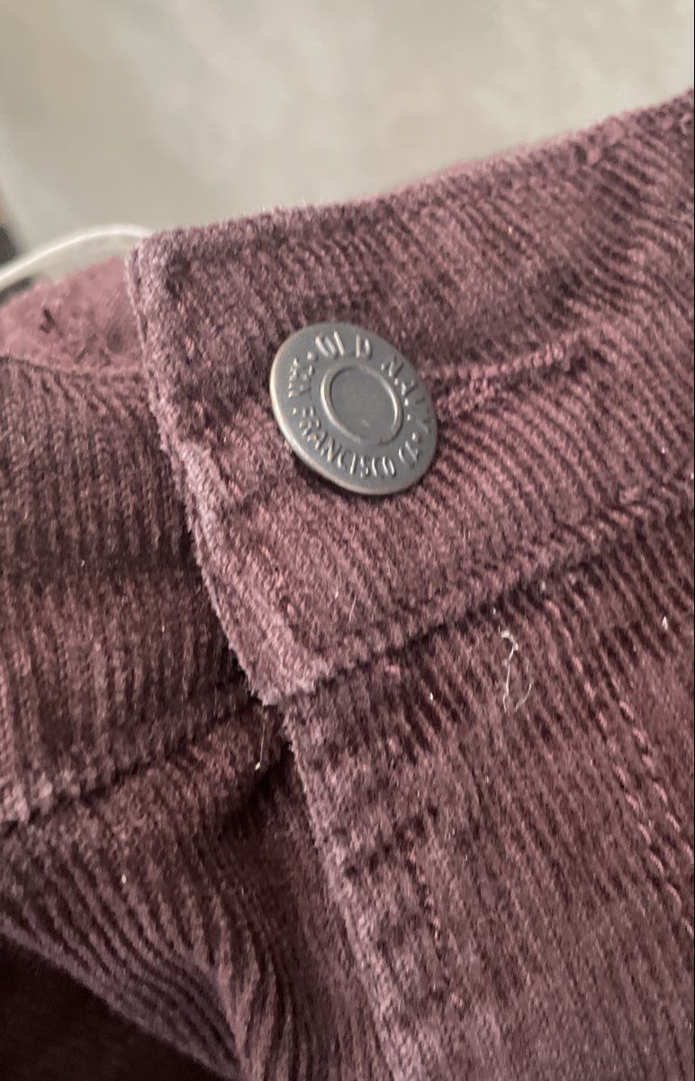 Old Navy Women's Rockstar Super Skinny Corduroy Pants Mauve Mid-Rise Sz 6