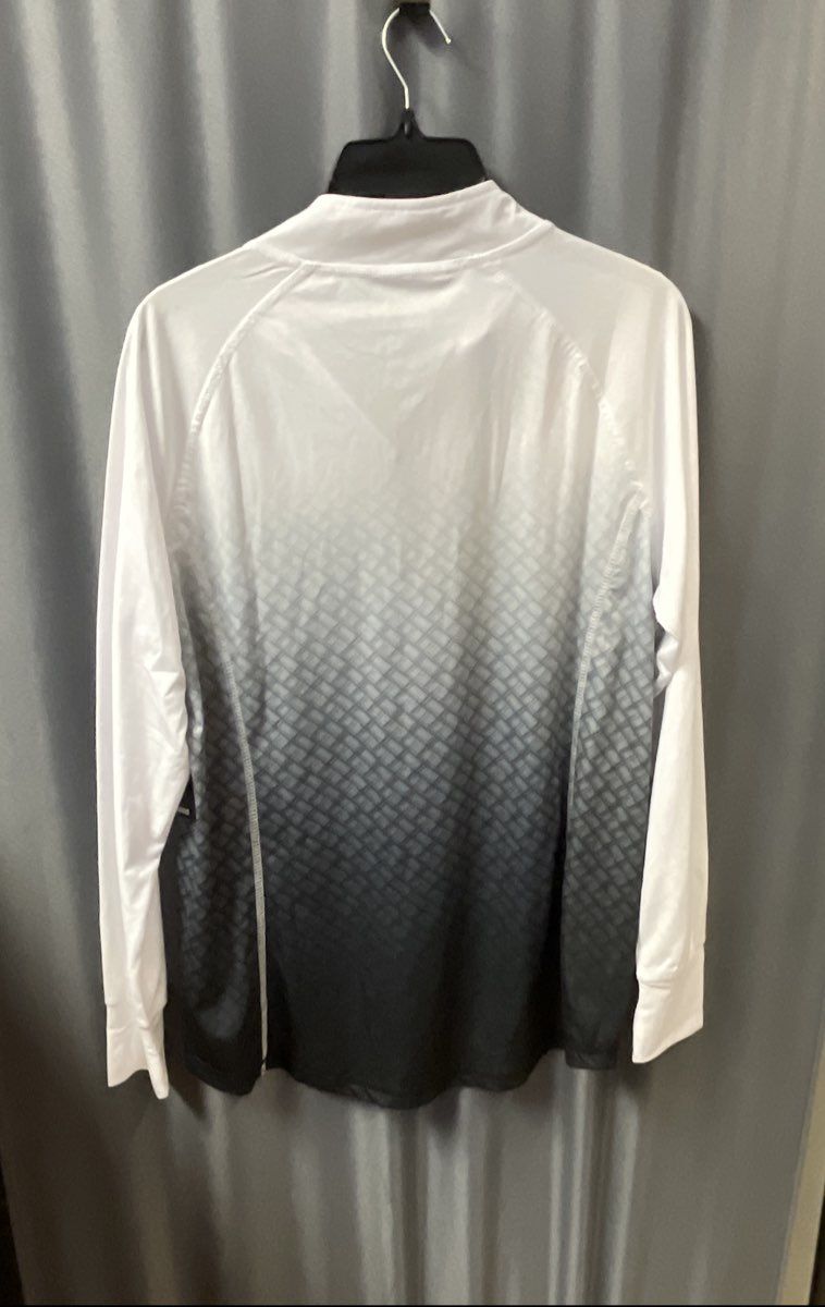 Colosseum Women's Oklahoma Sooners 1/4 Zip Pullover White Gray Ombre NWT XL