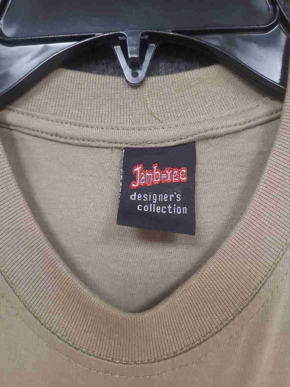 Jamboree The Big Five Safari Wildlife T-Shirt Made in Kenya Khaki Sz L
