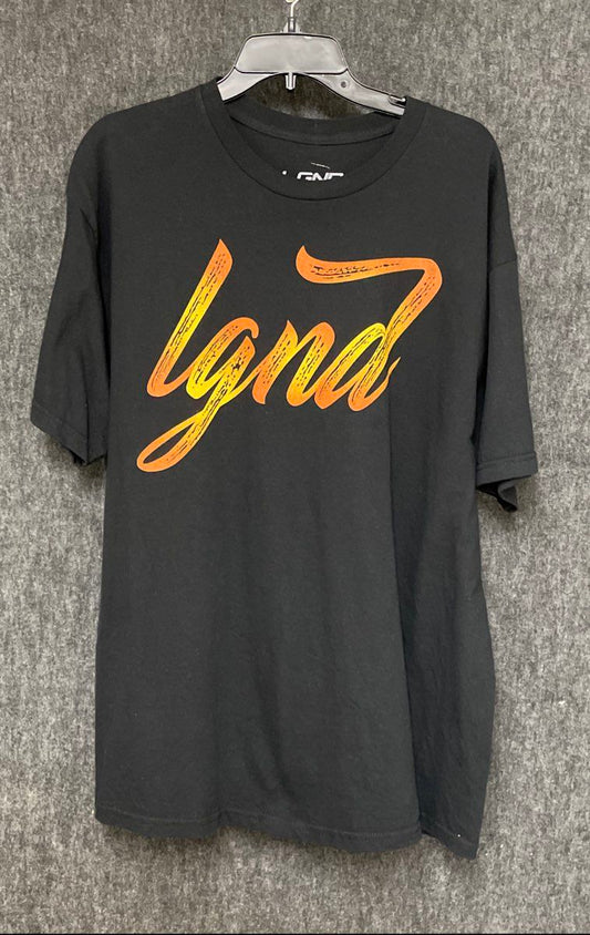 LGND Supply Co. Black Script Logo Graphic T-Shirt Sz XL