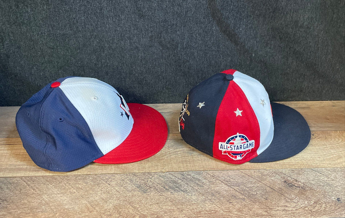 New Era Men's Washington Nationals 59FIFTY Fitted Hats Lot 2018 ASG Sz 7 7 1/8