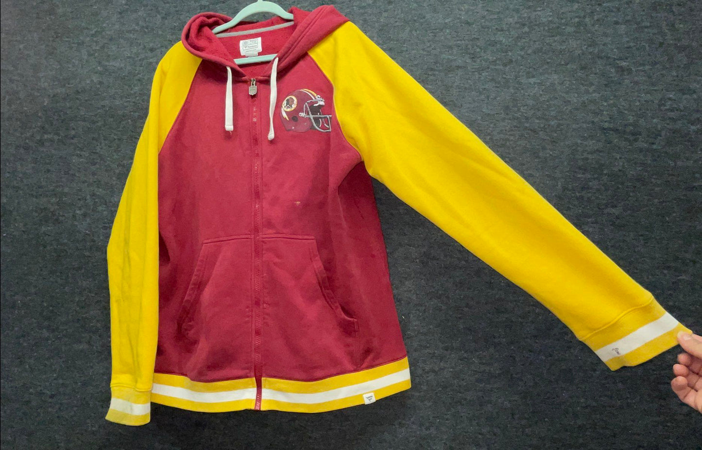 NFL Pro Line Fanatics Men's Washington Redskins Burgundy Full Zip Hoodie Sz XL