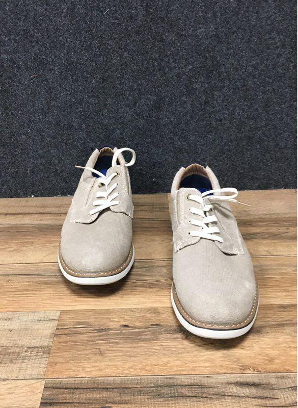 Nunn Bush 84962-275 Beige Leather Casual Plain Toe Oxford Men's Size 7.5