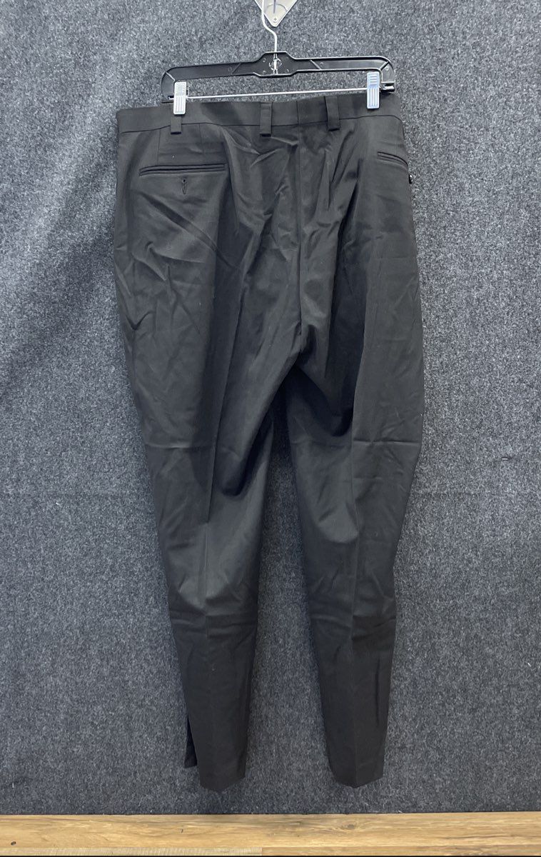 Lauren Ralph Lauren Men's Black Flat Front Stretch Dress Pants Size 42x32