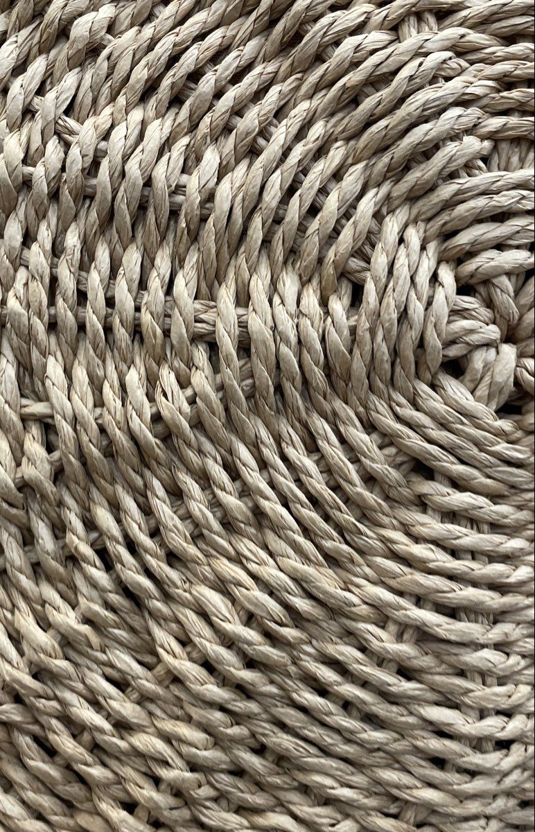 Unbranded Natural Tan Woven Straw Round Circular Crossbody Shoulder Bag Tote