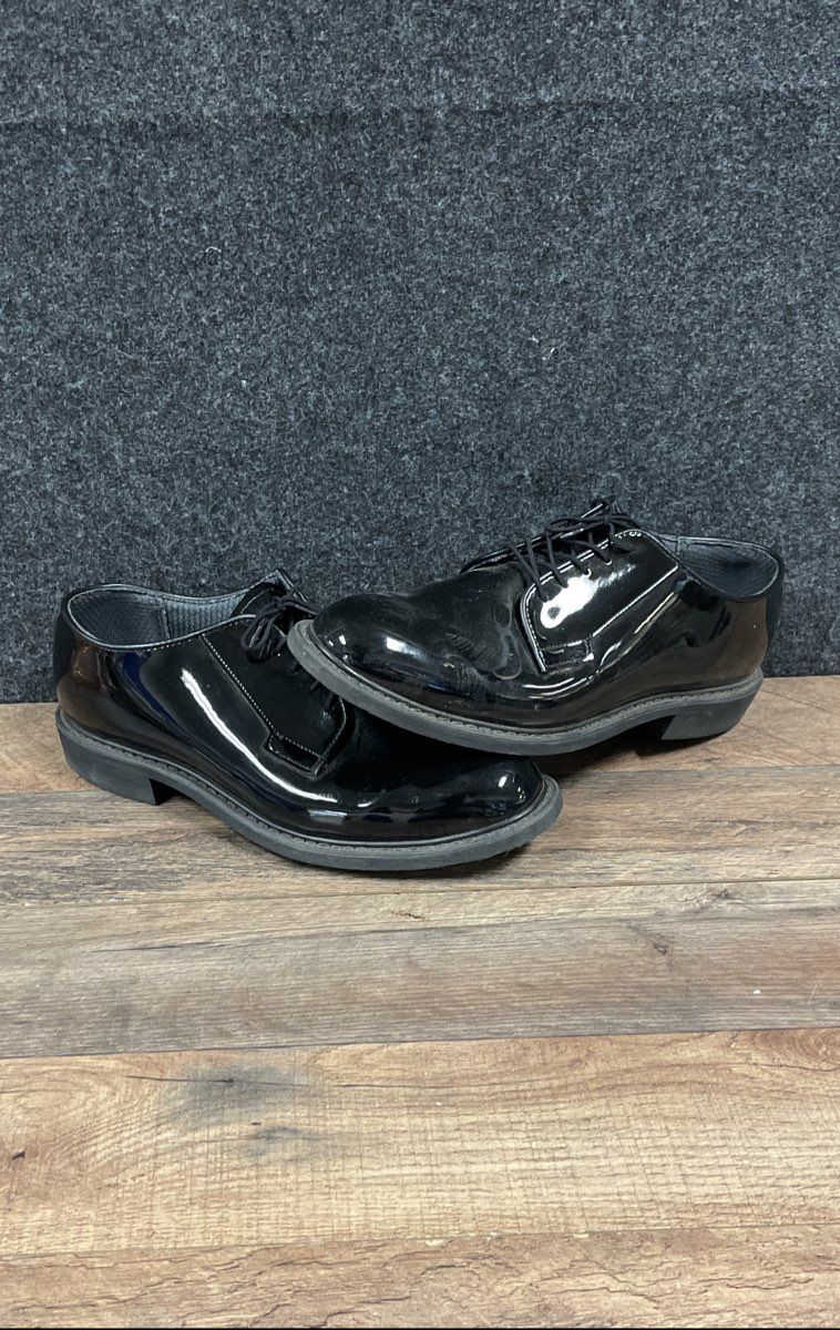 Bates Military Police High Gloss Black Uniform Oxford Shoes Men's Size 10D