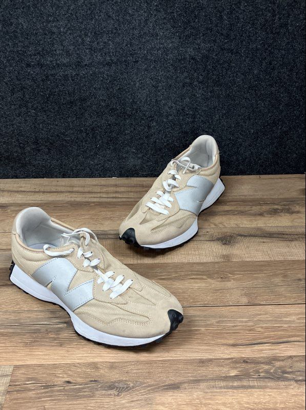 New Balance 327 Tan Silver Metallic Men's Sneakers MS327ME1 Size 12