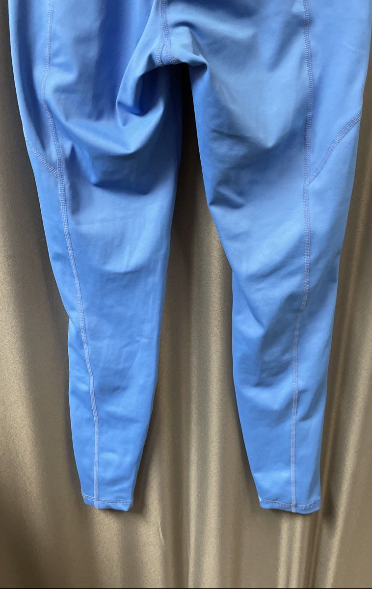 Cleo Harper Women's Blue High Waist Mesh Panel Activewear Leggings Size XS