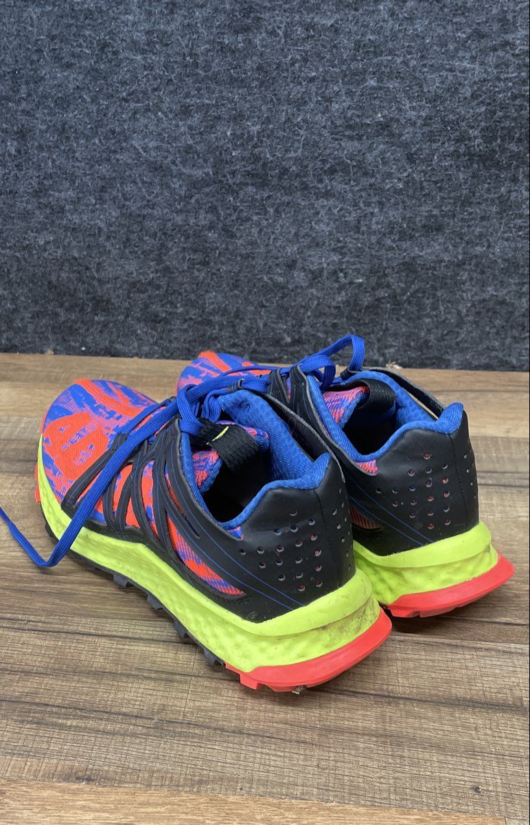 Adidas Vigor Bounce Blue Orange Lime Kids Trail Running Sneakers Size 3.5