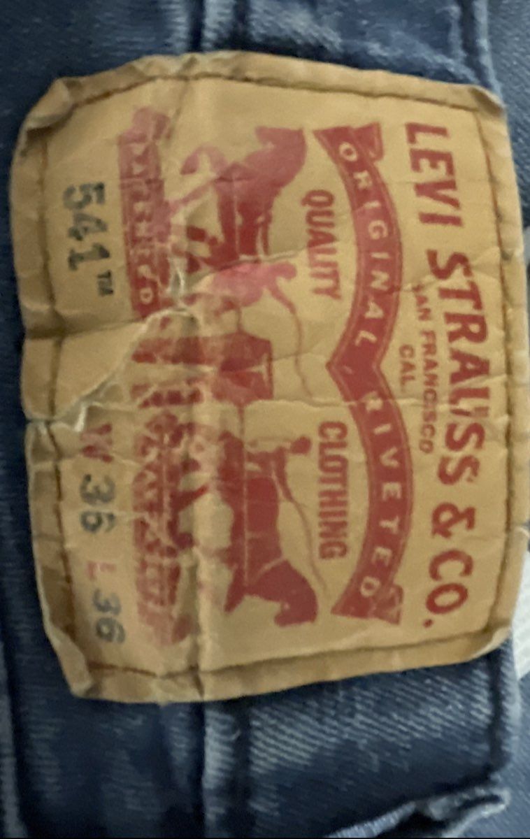 Levi's Men's 541 Athletic Taper Jeans Blue Light Wash Denim Sz 36x36