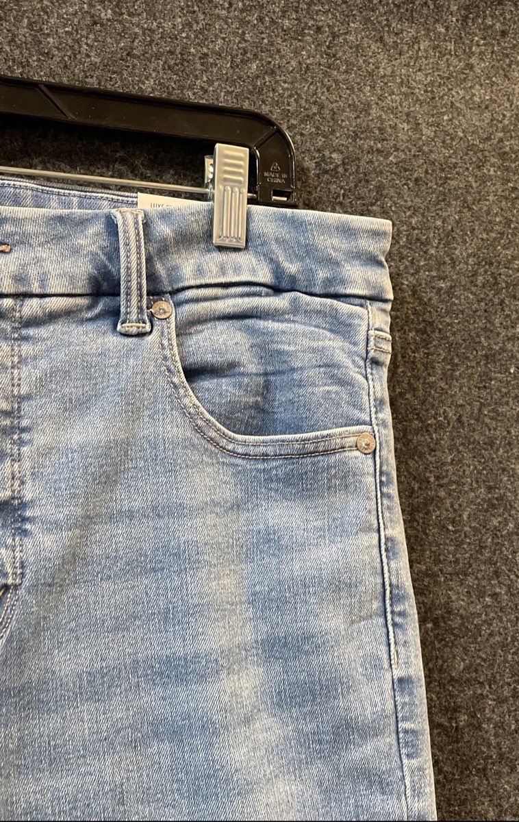 American Eagle Women's Super High-Rise Flare Luxe Stretch Jeans Light Wash Sz 14