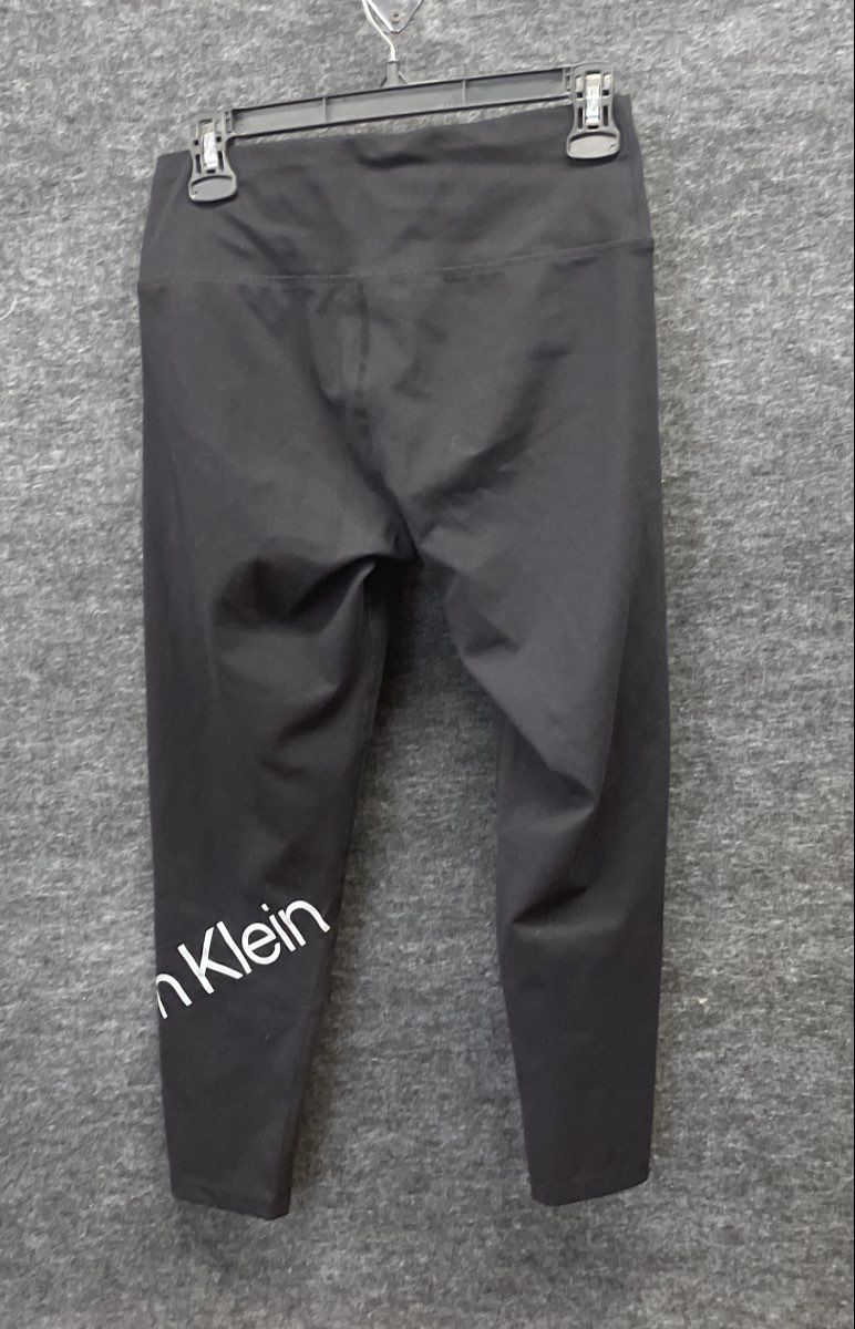 Calvin Klein Performance Women's Black Stretch Graphic Logo Leggings Sz M