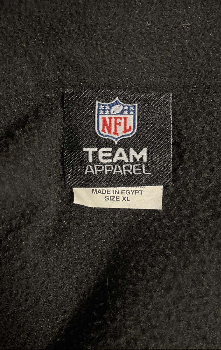 Men's Size XL Black NFL Team Apparel Steelers Logo 1/4 Zip Jacket