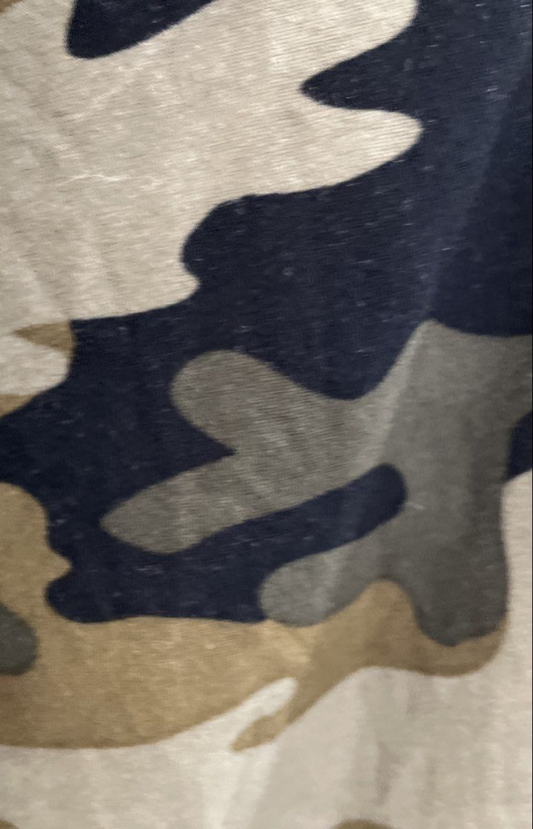 Eye Candy Women's Green Camo Cold Shoulder Scoop Neck Short Sleeve Top Size 1X