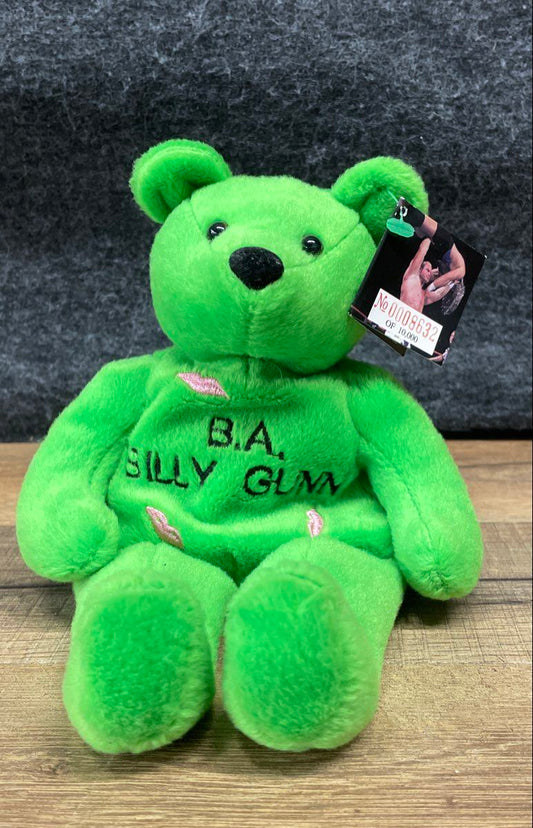 1999 WWF Attitude Bear BA Billy Gunn Plush Ltd Ed Numbered 8632/10000 Tagged