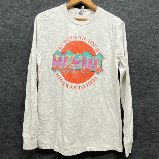 AC/DC Highway to Hell European Tour Long Sleeve T-Shirt Reprint Optima Sz M