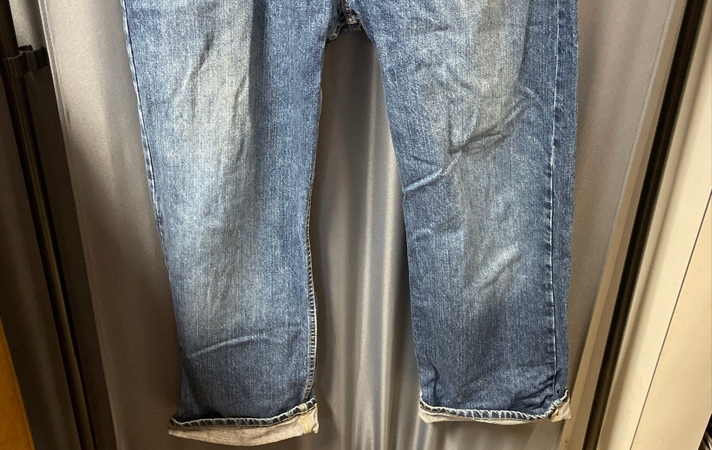 Vintage Y2K Polo Jeans Co Men's Blue Woodrow Straight Leg Denim Jeans Sz 36x30