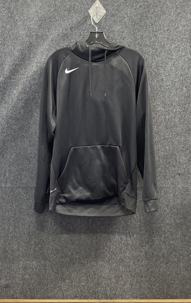 Nike Men's Black Dri-Fit Pullover Hoodie Swoosh Graphic Sz S