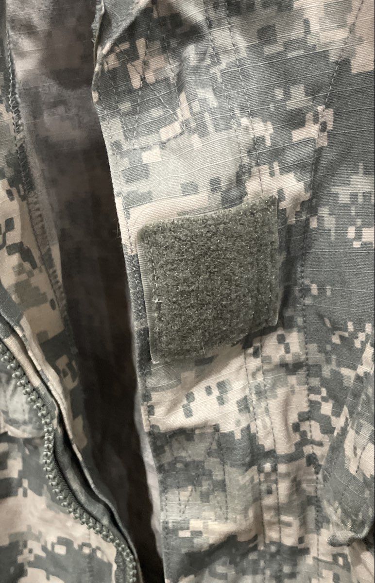 Vintage Y2K Bethel Industries ACU Army Combat Uniform Coat UCP Camo Med Short