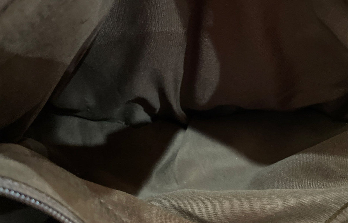 Bueno Brown Leather Tote Shoulder Bag with Silver Flower Charm