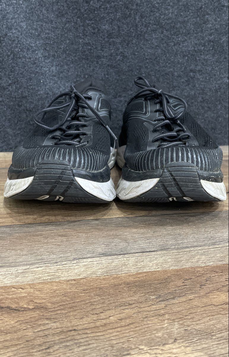 Hoka Bondi 7 Black White Men's Road Running Shoes Size 10D