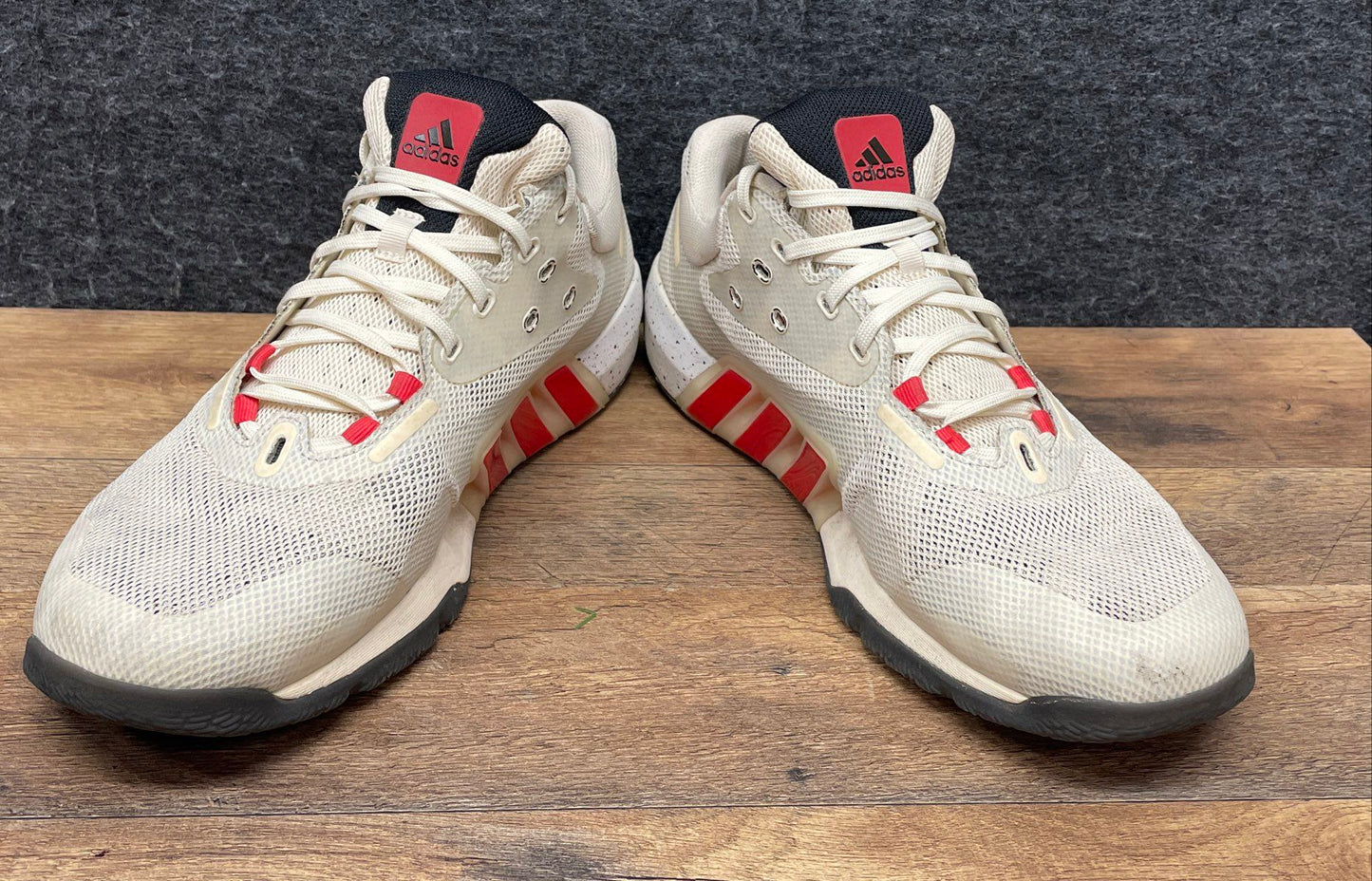 Adidas Dropset Training Off White Red Black Mens Sneakers Size 13
