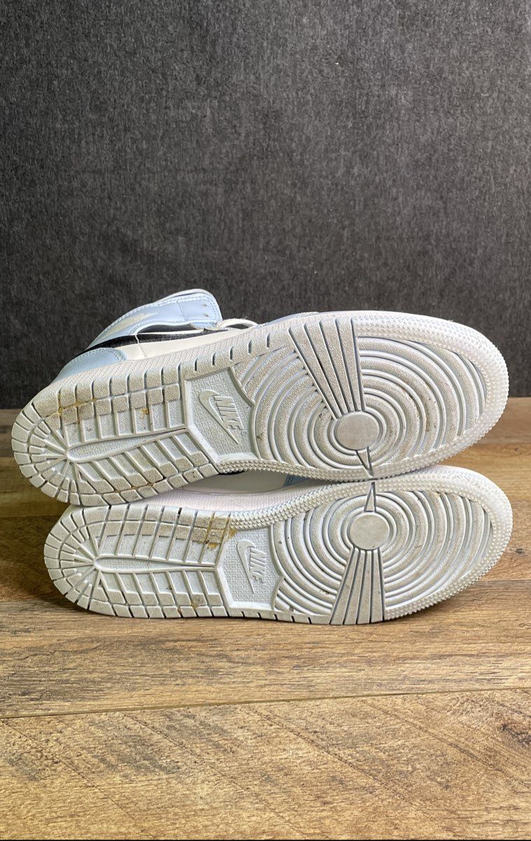 Nike Air Jordan 1 Mid GS Ice Blue Black White Sneakers Size 7Y