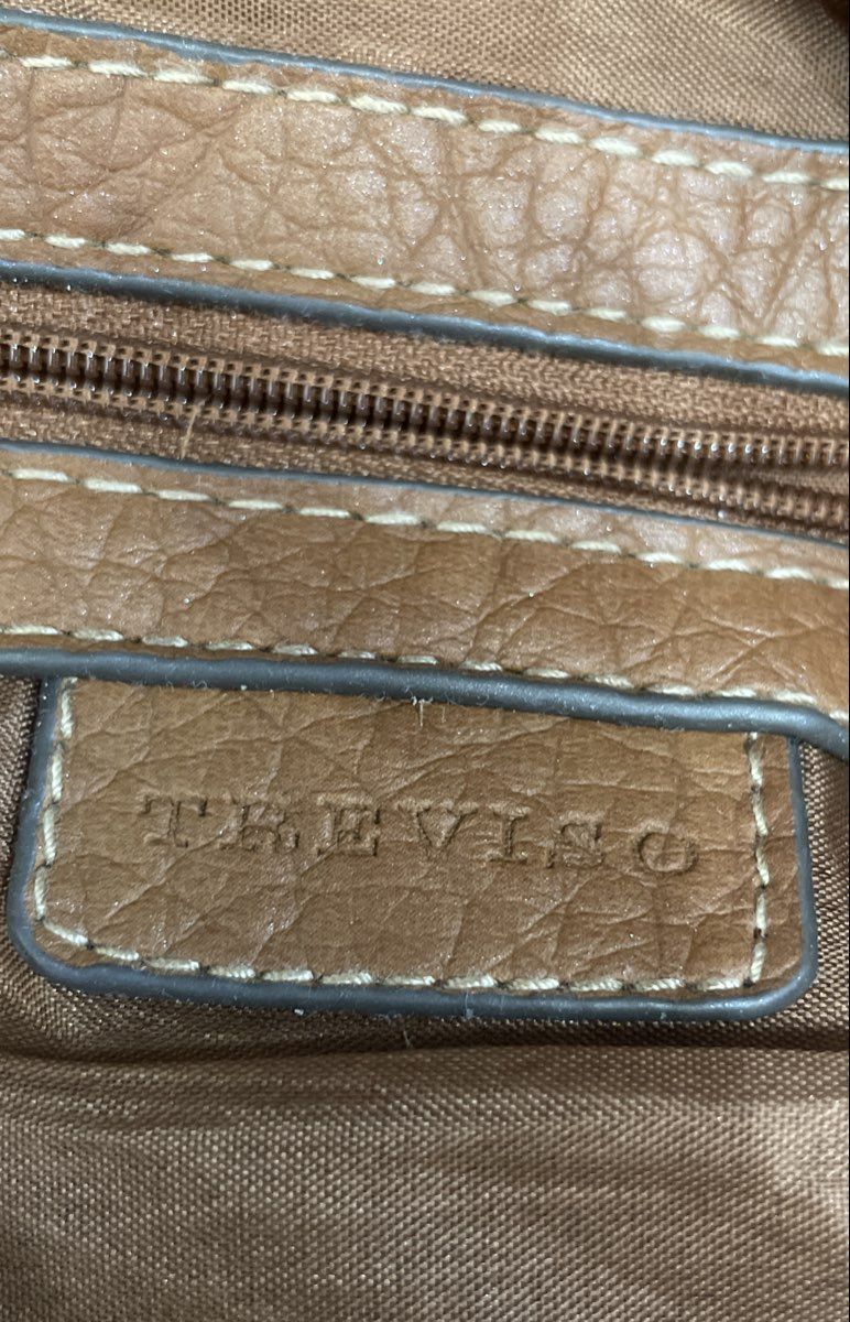Treviso Multicolor Paisley Design Brown Leather Braided Strap Shoulder Bag Purse