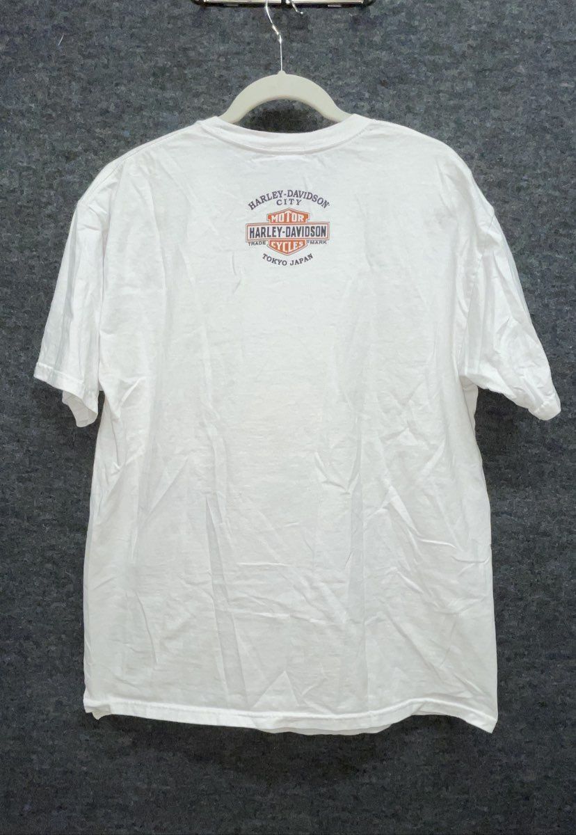 Harley-Davidson Built For Speed Pinup Graphic Tokyo Japan T-Shirt 2012 Sz L