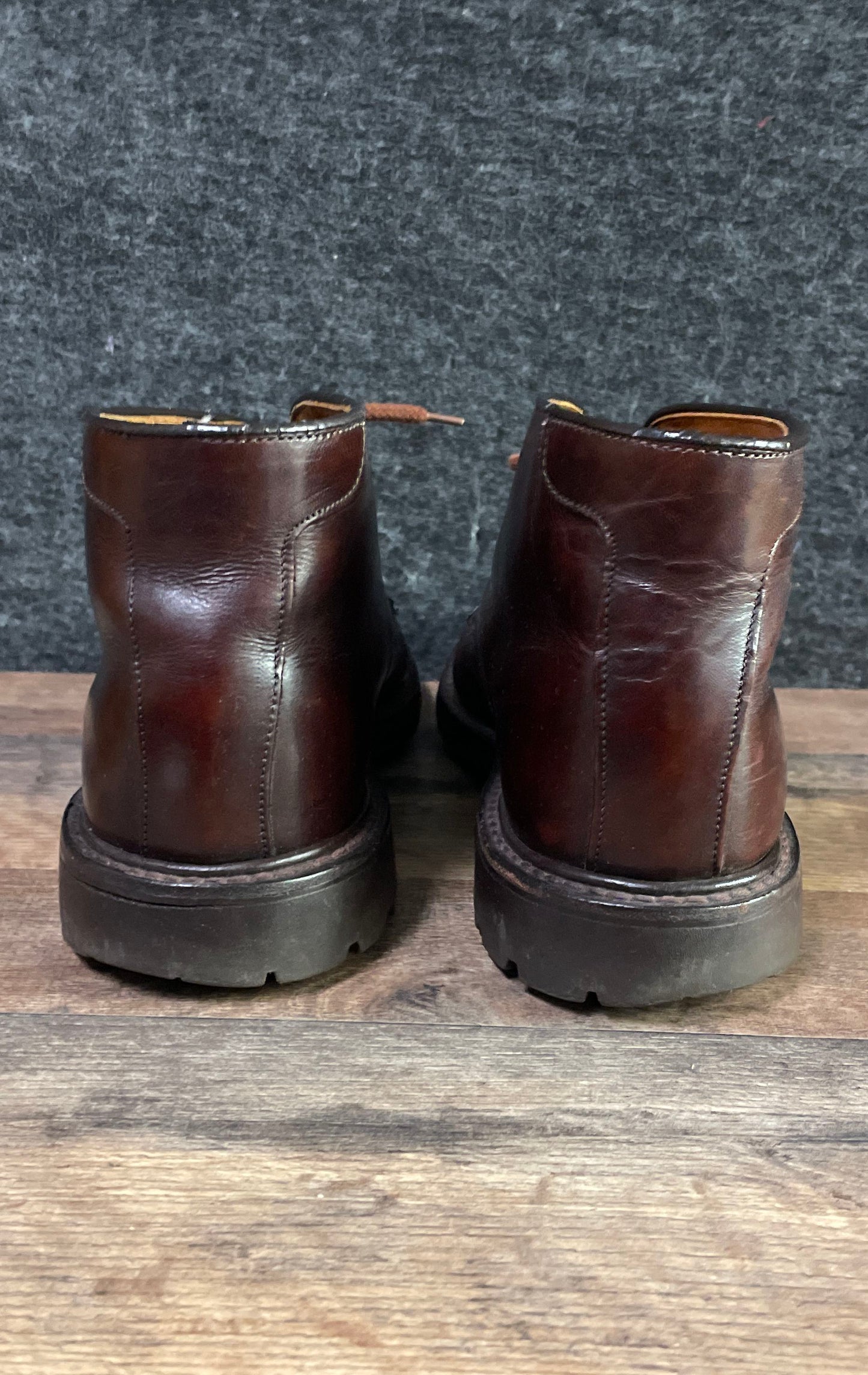 Churchill 623095C Brown Leather Oxford Ankle Chukka Boots Men's Size 8.5 M