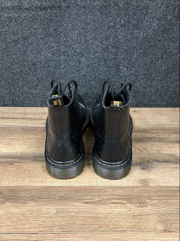 Dr. Martens Luana Black Leather Lace Up Combat Boots Women's Size 8