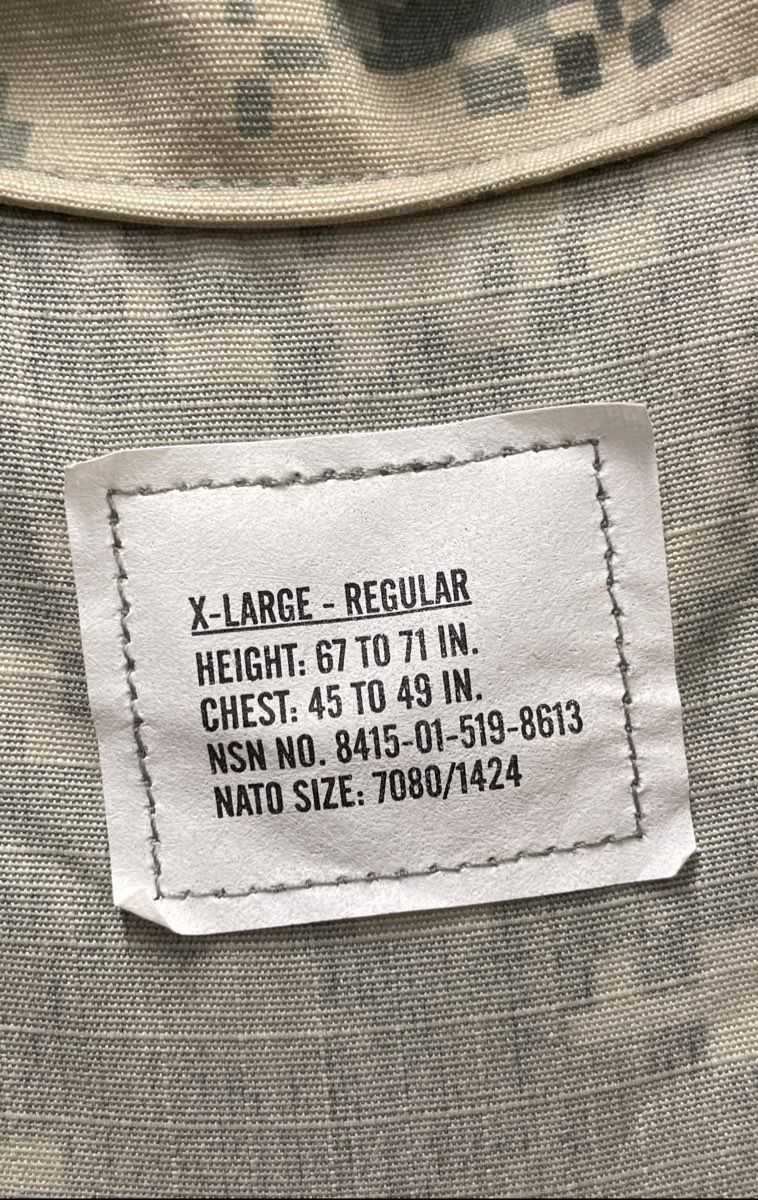US Army Men's ACU Combat Uniform Coat Digital UCP Camo Jacket XL Regular