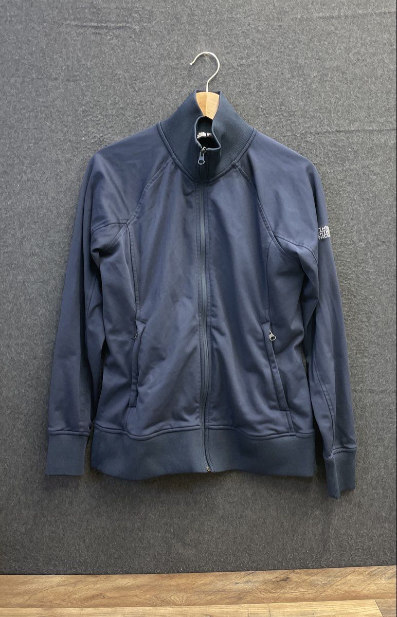 The North Face Women's Navy Blue Full Zip Mock Neck Track Jacket Size M
