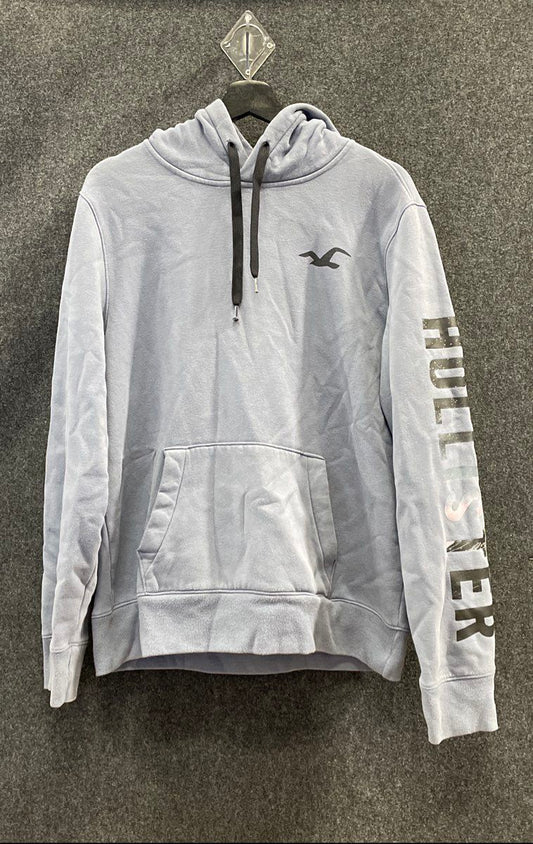 Hollister Men's Gray Mountain Graphic Pullover Logo Hoodie Sz XL