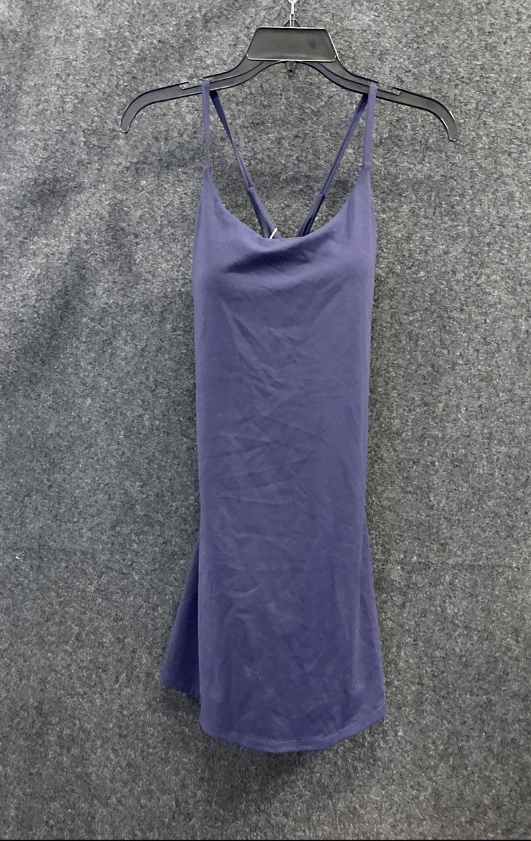 Halara Women's Blue Cloudful Fabric Criss Cross Back Swimsuit Top NWT Sz M