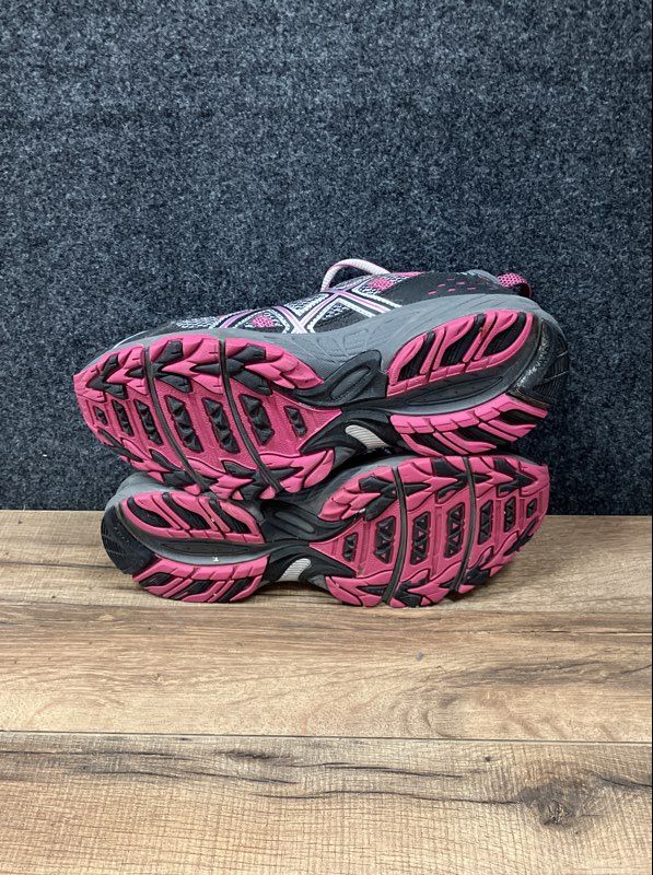 Asics Gel Venture 4 Grey Pink Purple Running Training Shoes Women's Size 8