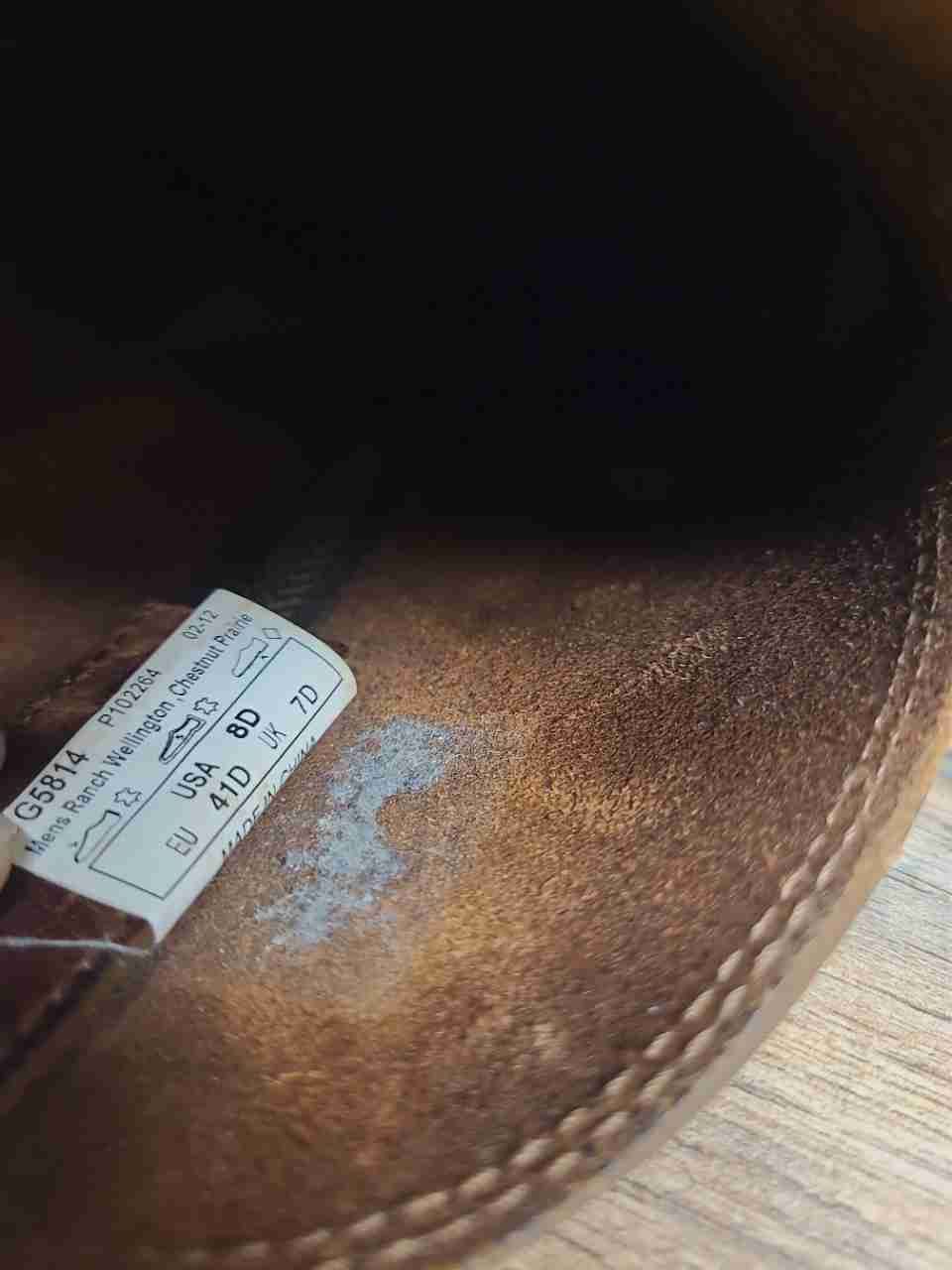 Georgia Boot Ranch Wellington G5814 Chestnut Leather Pull-On Work Boots Size 8D
