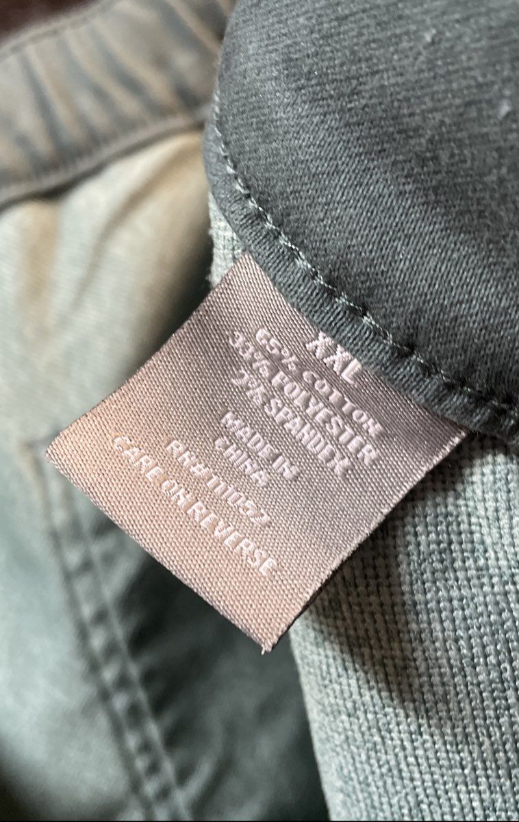 Berkley Jensen Women's Sage Green Elastic Waist Utility Jogger Pants Sz XXL