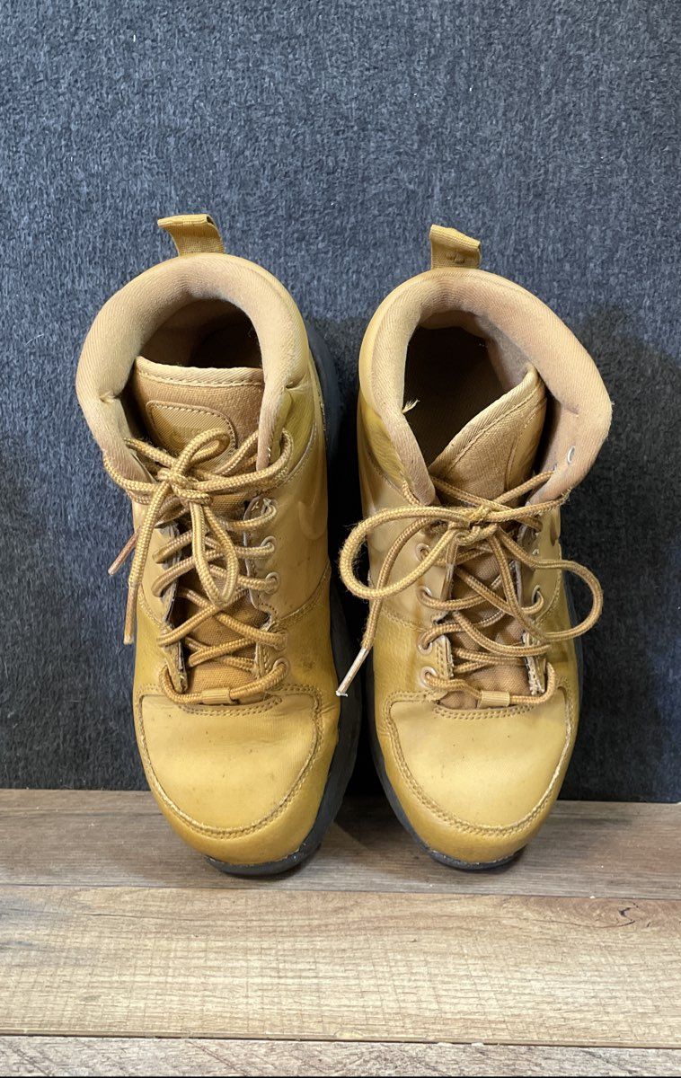 Nike Manoa LTR GS Haystack Wheat Brown High Top Boots Size 5Y