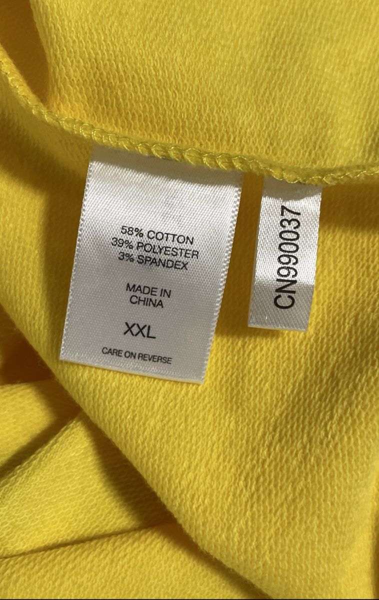 New York & Company Women's Yellow & Grey Colorblock Long Sleeve Top Sz XXL NWT