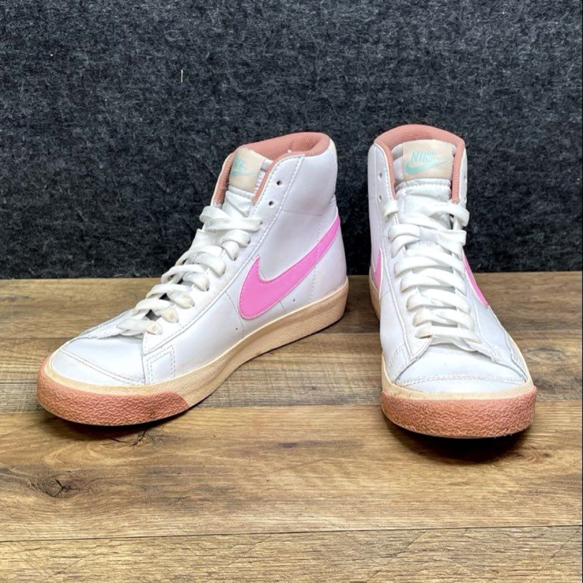 Nike Blazer Mid '77 GS White Pink High Top Sneakers Size 5.5Y