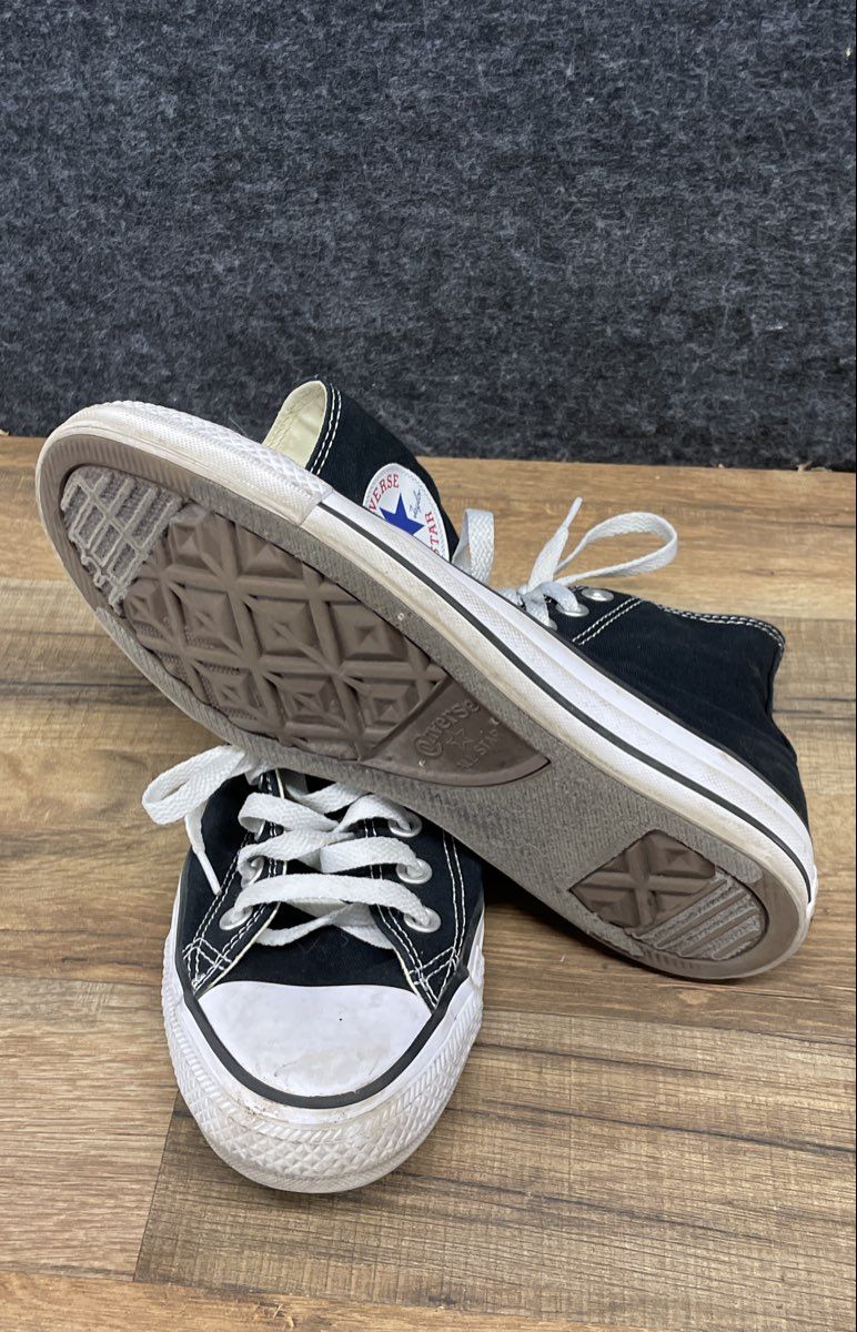 Converse Chuck Taylor All Star High Top Black Canvas Sneakers Size 6.5