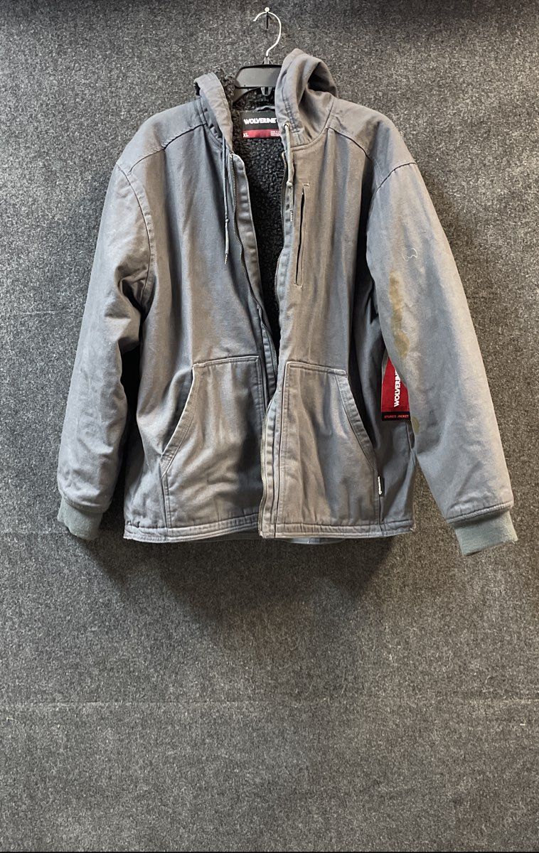 Wolverine Men's Sturgis Work Jacket Granite Sherpa Lined Hooded NWT XL