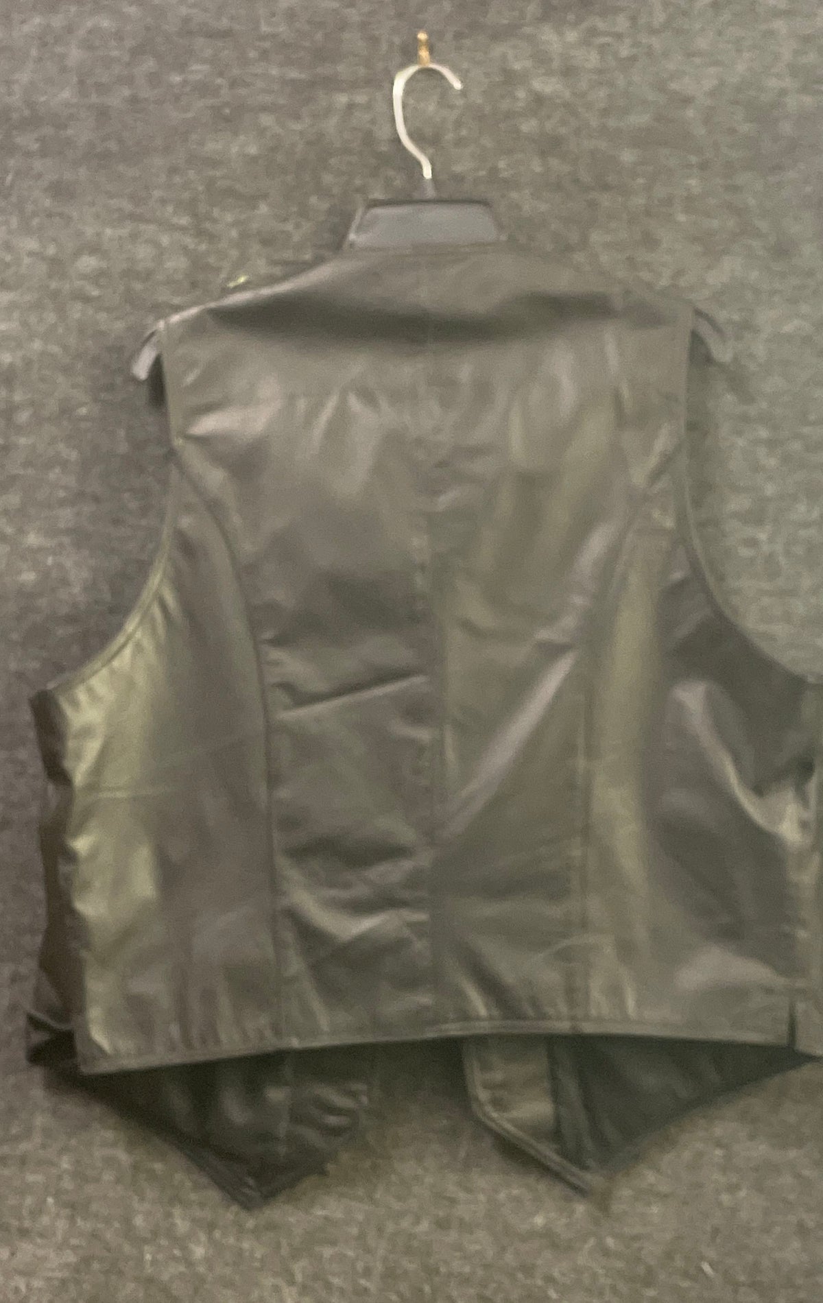 Vintage Y2K Open Road Wilsons Men's Black Leather Biker Vest Size L