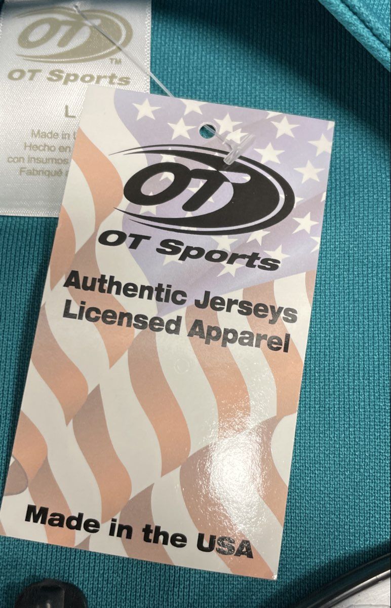 OT Sports Men's Teal Baseball Jersey Perry 99 Promotional NWT L