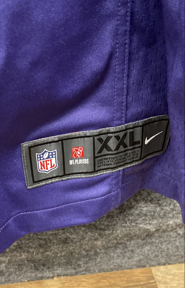 Nike Men's NFL Baltimore Ravens Justin Tucker #9 On Field Jersey Purple Sz XXL