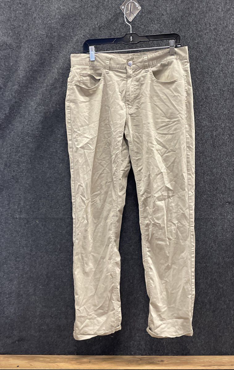Michael Kors Women's Grey Cotton Blend Straight Leg 5-Pocket Pants Size 32