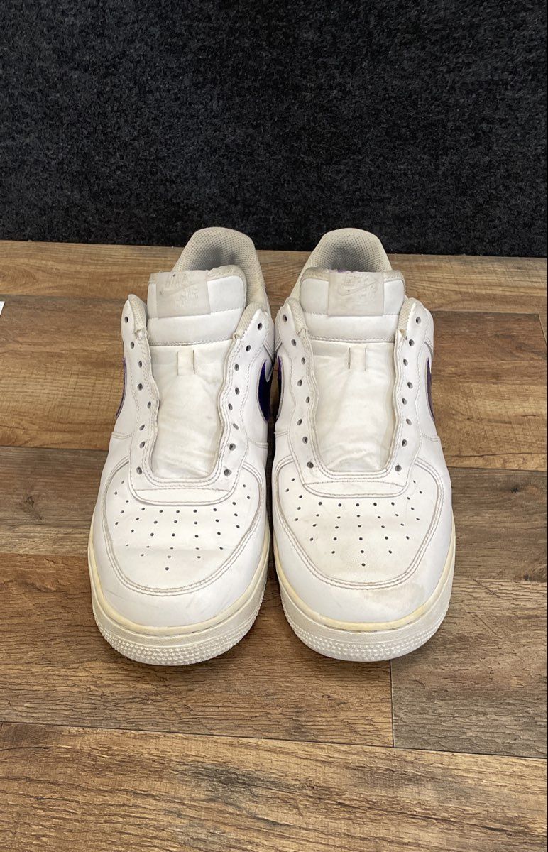 Nike Air Force 1 07 Low White Purple Custom Sneakers Size 11