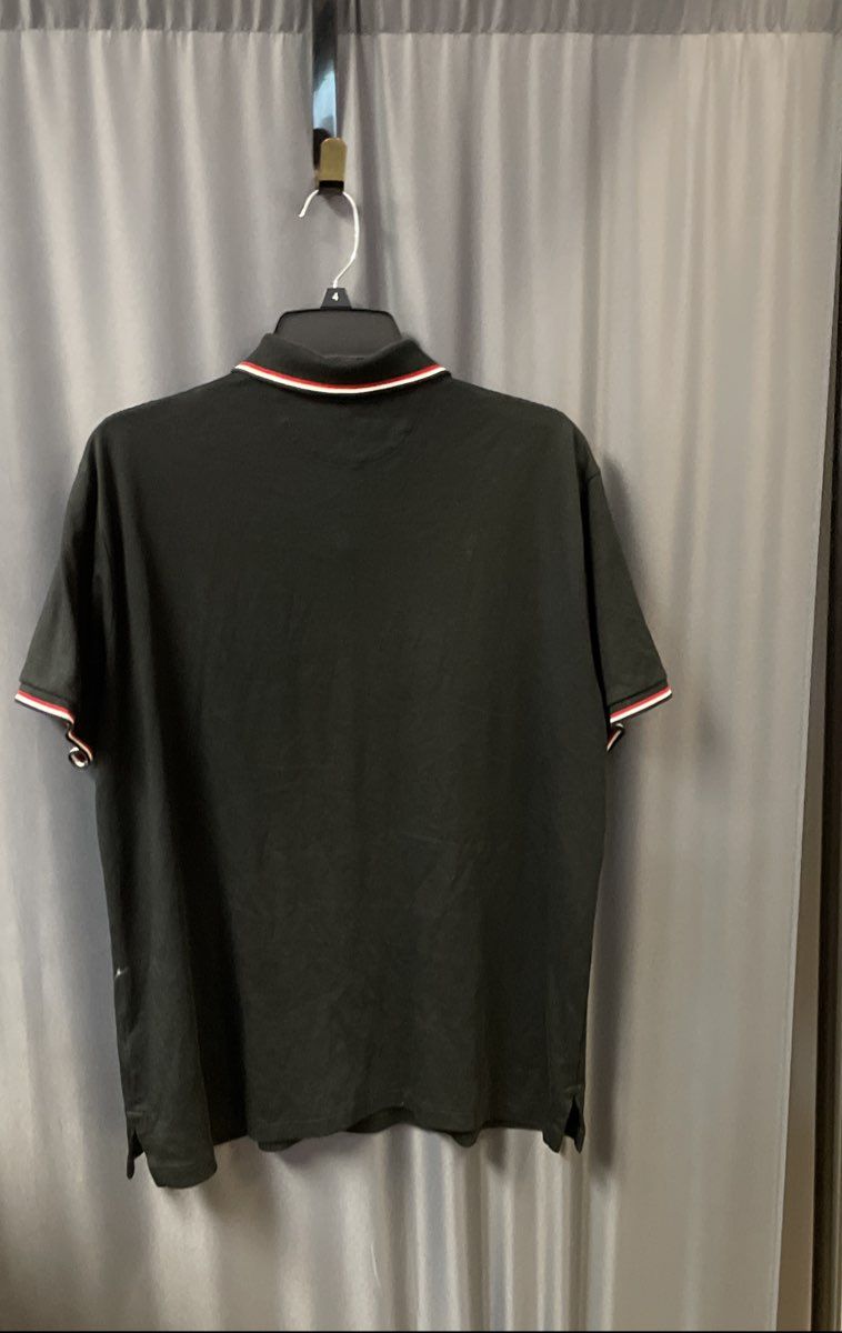 Polo Ralph Lauren Men's Black Tipped Short Sleeve Polo Golf Shirt Size L