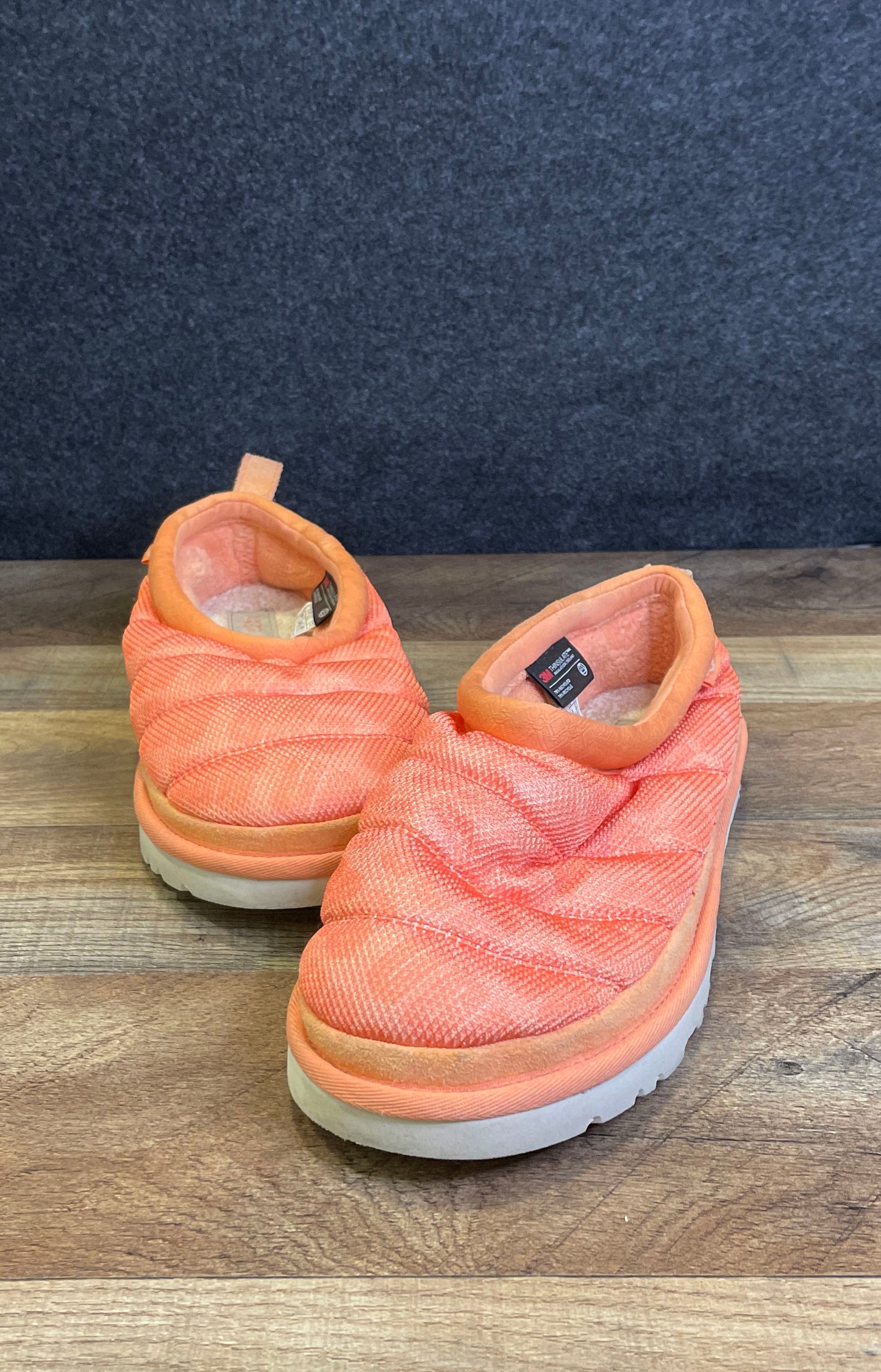 UGG Tasman LTA Sweet Peach Men's Puffy Slippers 1149511 Size 8